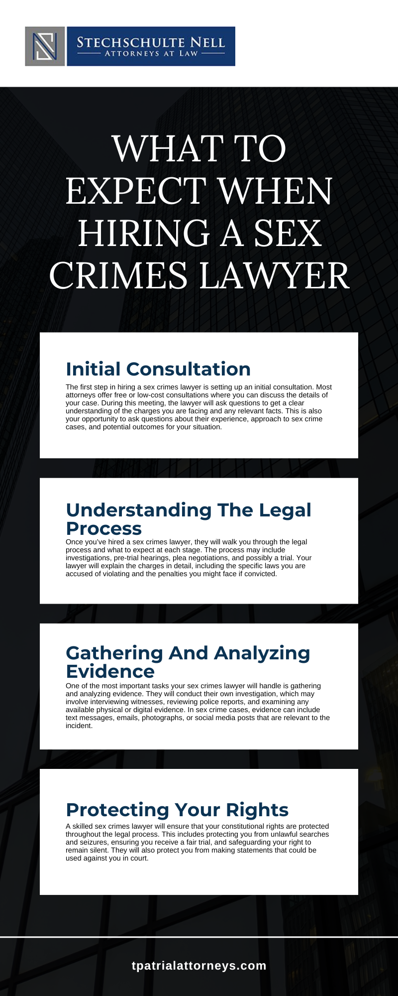 What To Expect When Hiring A Sex Crimes Lawyer infographic